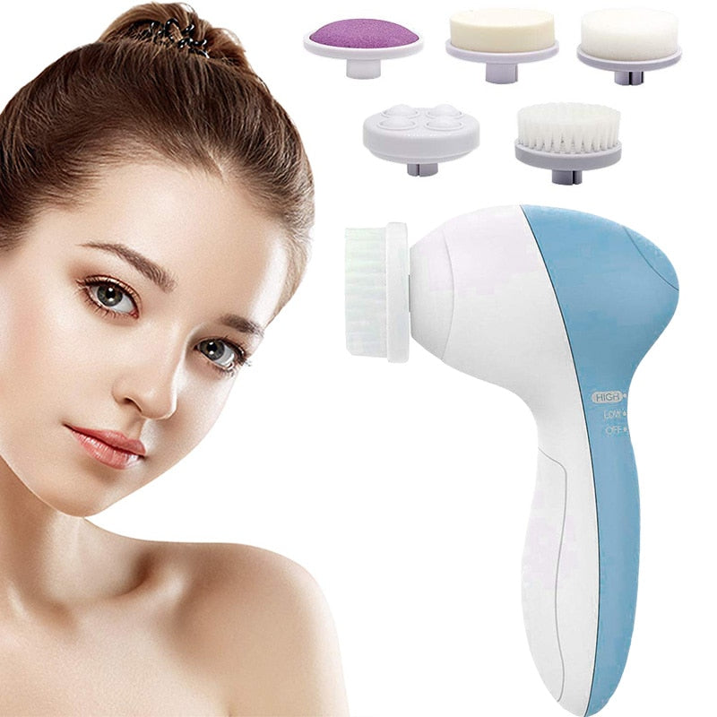 5 in 1 Face Cleansing Brush - Glow Dusk