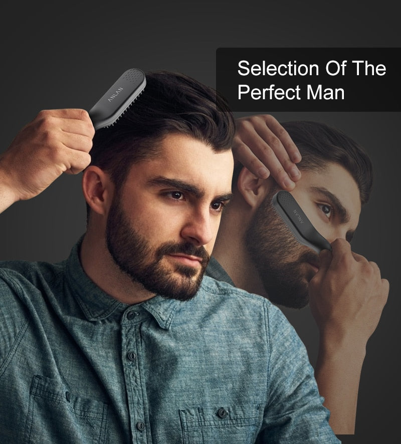 Beard Hair Straightening Brush - Glow Dusk