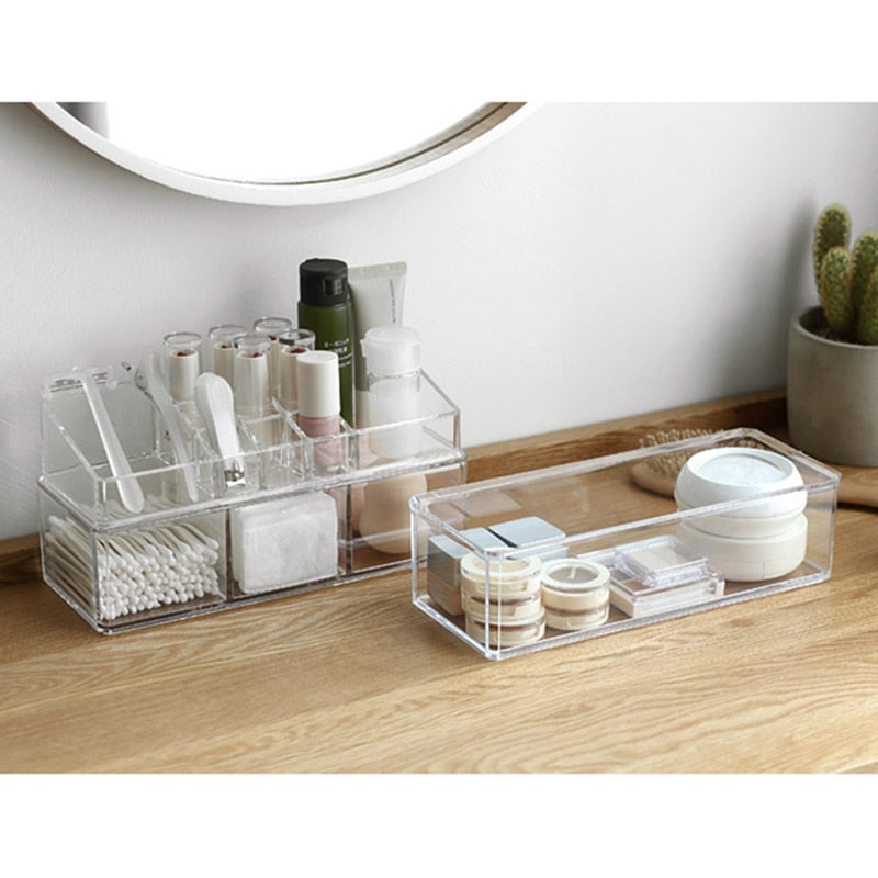 Portable Transparent Makeup Organizer - Glow Dusk
