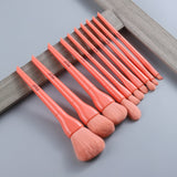 Natural Hair Colorful Makeup Brushes - Glow Dusk