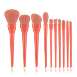 Natural Hair Colorful Makeup Brushes - Glow Dusk