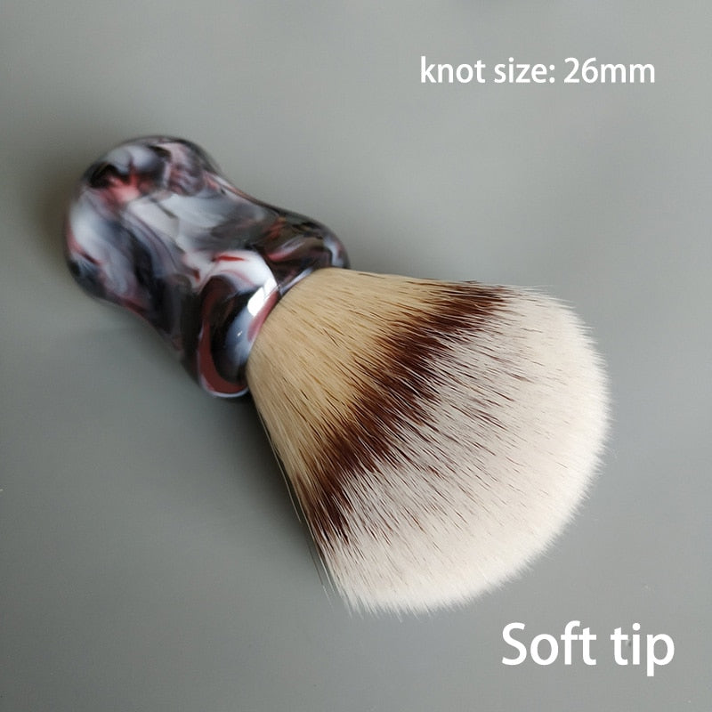 Soft synthetic hair shaving brush - Glow Dusk