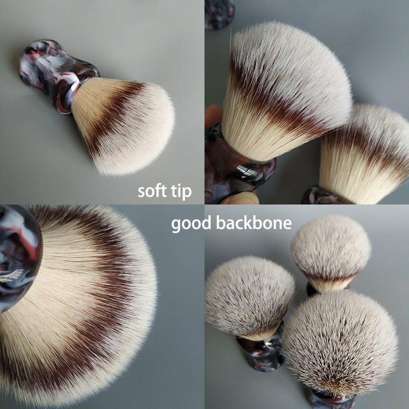 Soft synthetic hair shaving brush - Glow Dusk