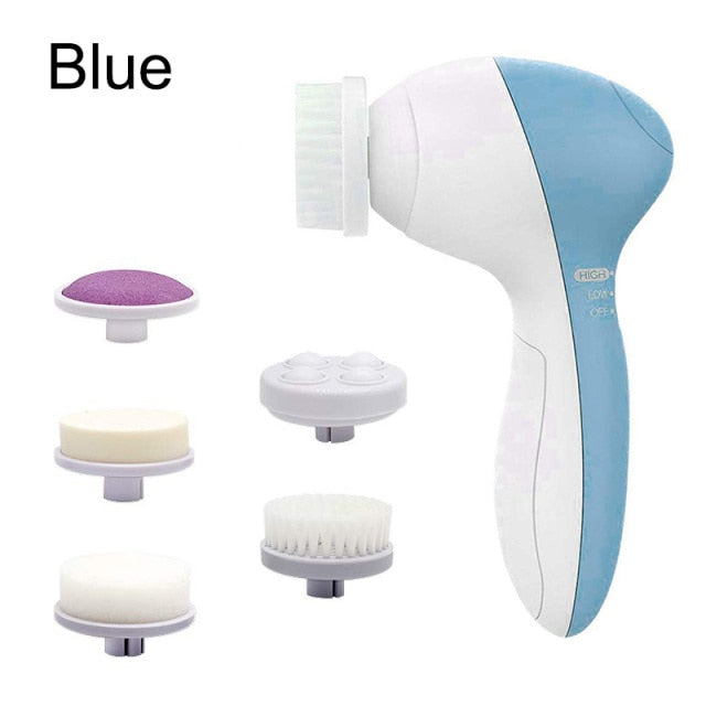 5 in 1 Face Cleansing Brush - Glow Dusk