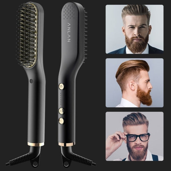Beard Hair Straightening Brush - Glow Dusk