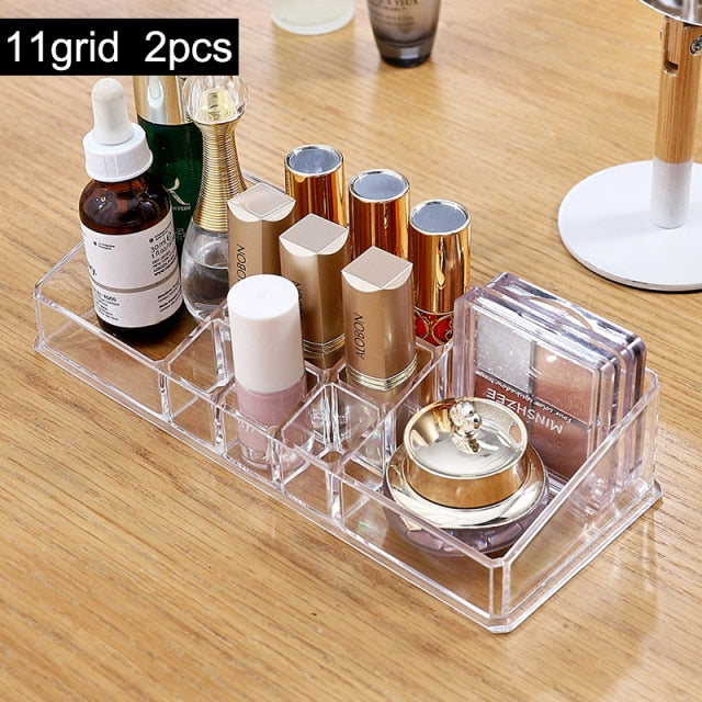 Portable Transparent Makeup Organizer - Glow Dusk