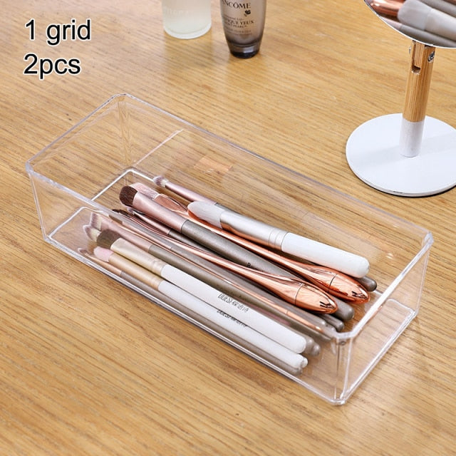 Portable Transparent Makeup Organizer - Glow Dusk