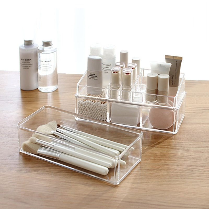 Portable Transparent Makeup Organizer - Glow Dusk